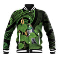 Kawakawa Rongoa Maori Kereru New Zealand Baseball Jacket