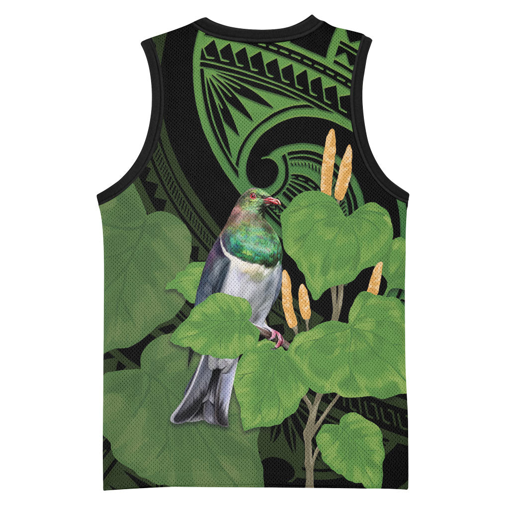 Kawakawa Rongoa Maori Kereru New Zealand Basketball Jersey
