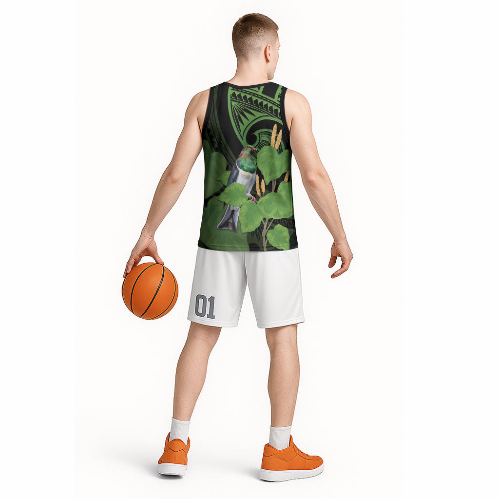 Kawakawa Rongoa Maori Kereru New Zealand Basketball Jersey