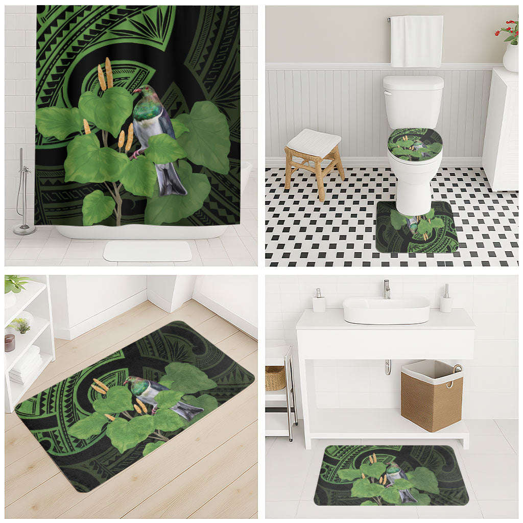 Kawakawa Rongoa Maori Kereru New Zealand Bathroom Set