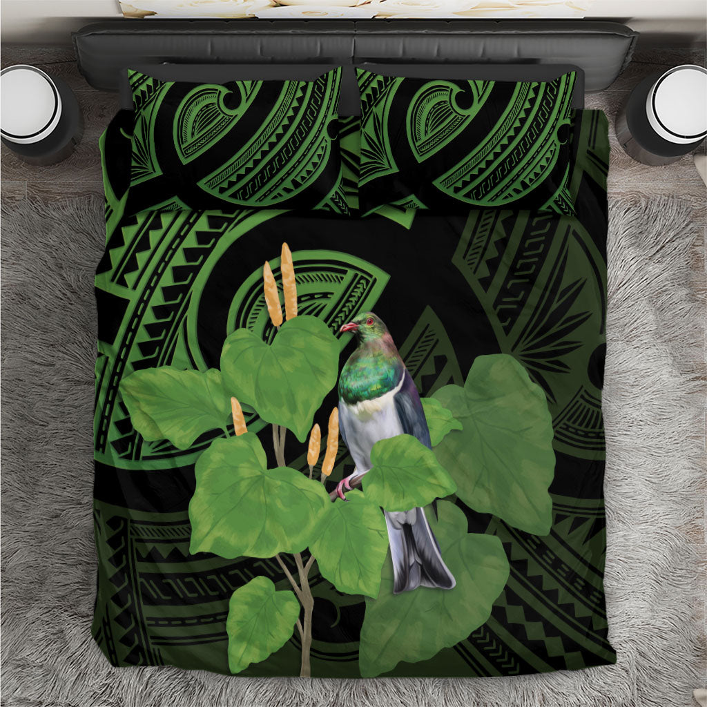 Kawakawa Rongoa Maori Kereru New Zealand Bedding Set