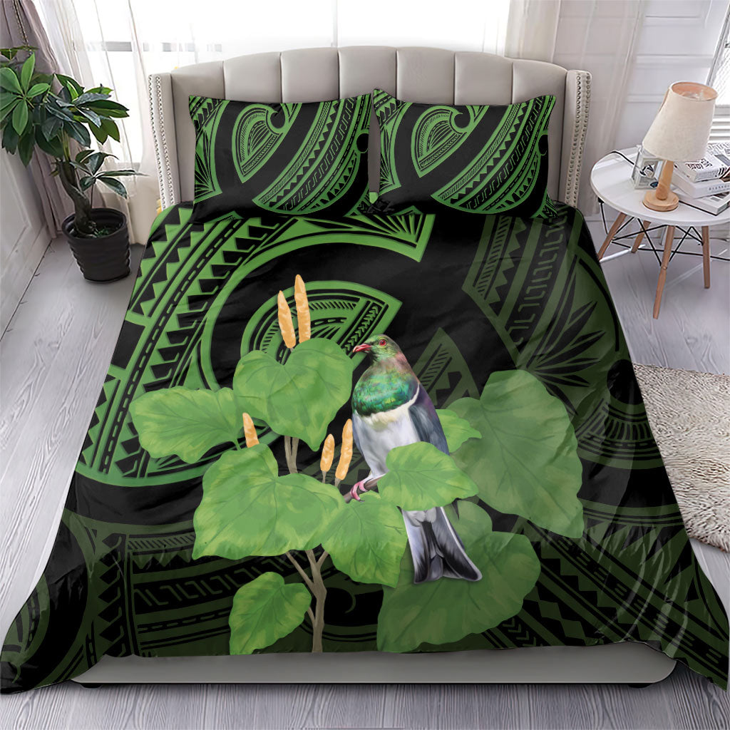 Kawakawa Rongoa Maori Kereru New Zealand Bedding Set