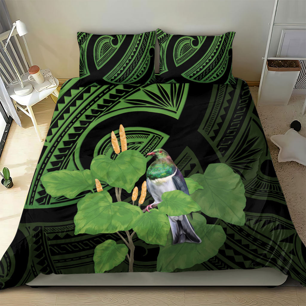 Kawakawa Rongoa Maori Kereru New Zealand Bedding Set