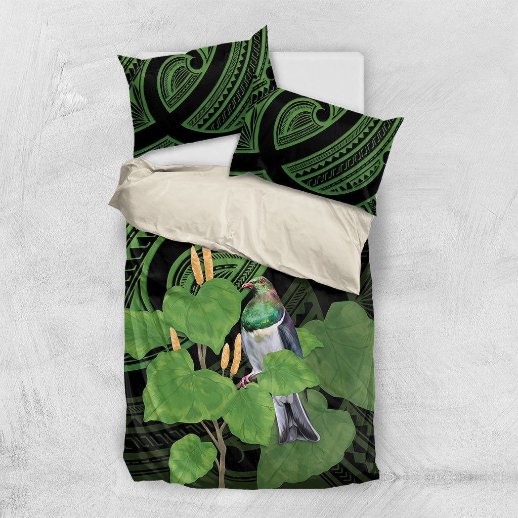 Kawakawa Rongoa Maori Kereru New Zealand Bedding Set