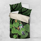Kawakawa Rongoa Maori Kereru New Zealand Bedding Set