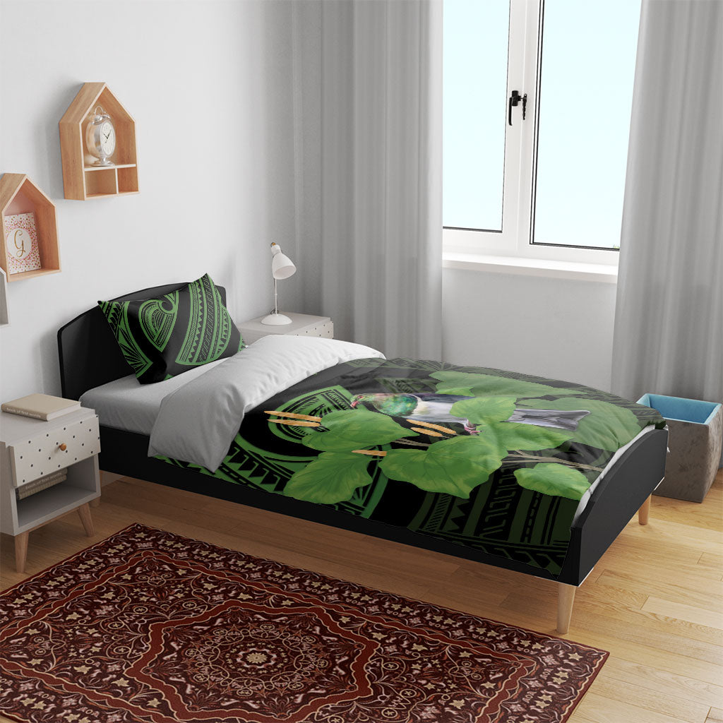 Kawakawa Rongoa Maori Kereru New Zealand Bedding Set