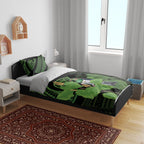 Kawakawa Rongoa Maori Kereru New Zealand Bedding Set
