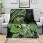 Kawakawa Rongoa Maori Kereru New Zealand Blanket