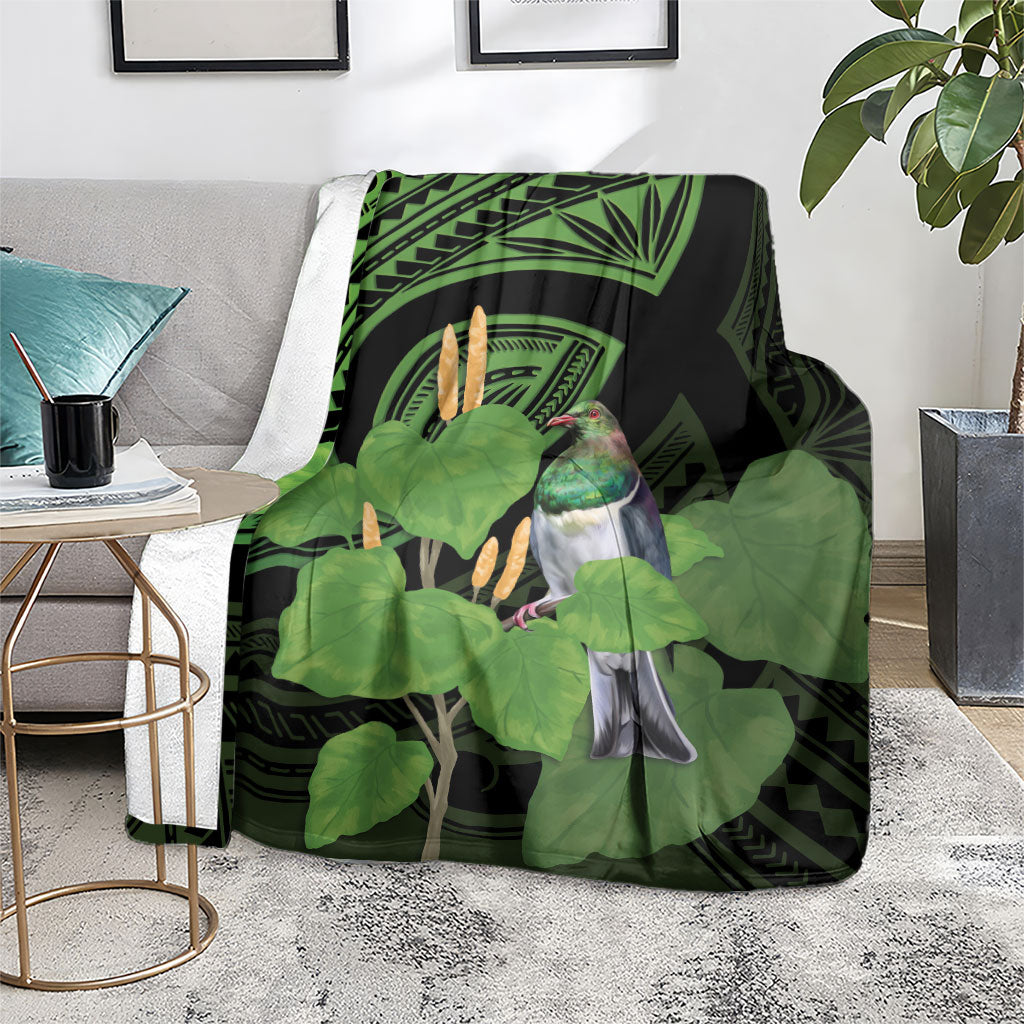 Kawakawa Rongoa Maori Kereru New Zealand Blanket