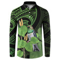 Kawakawa Rongoa Maori Kereru New Zealand Button Sweatshirt