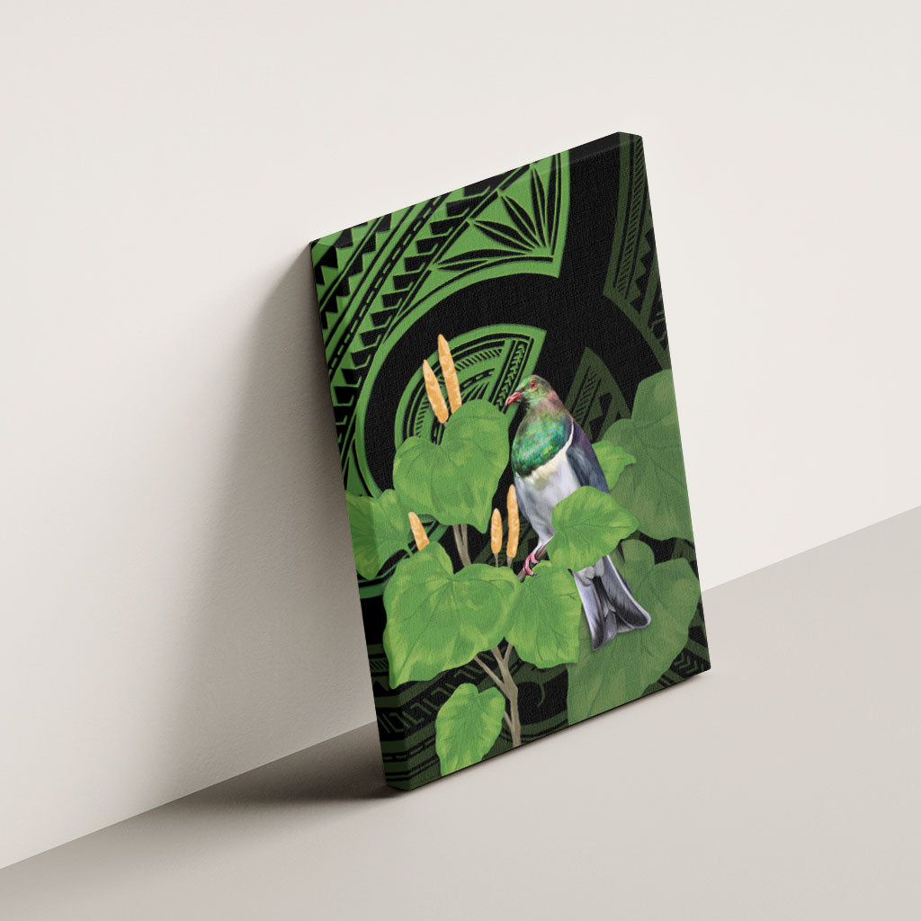 Kawakawa Rongoa Maori Kereru New Zealand Canvas Wall Art