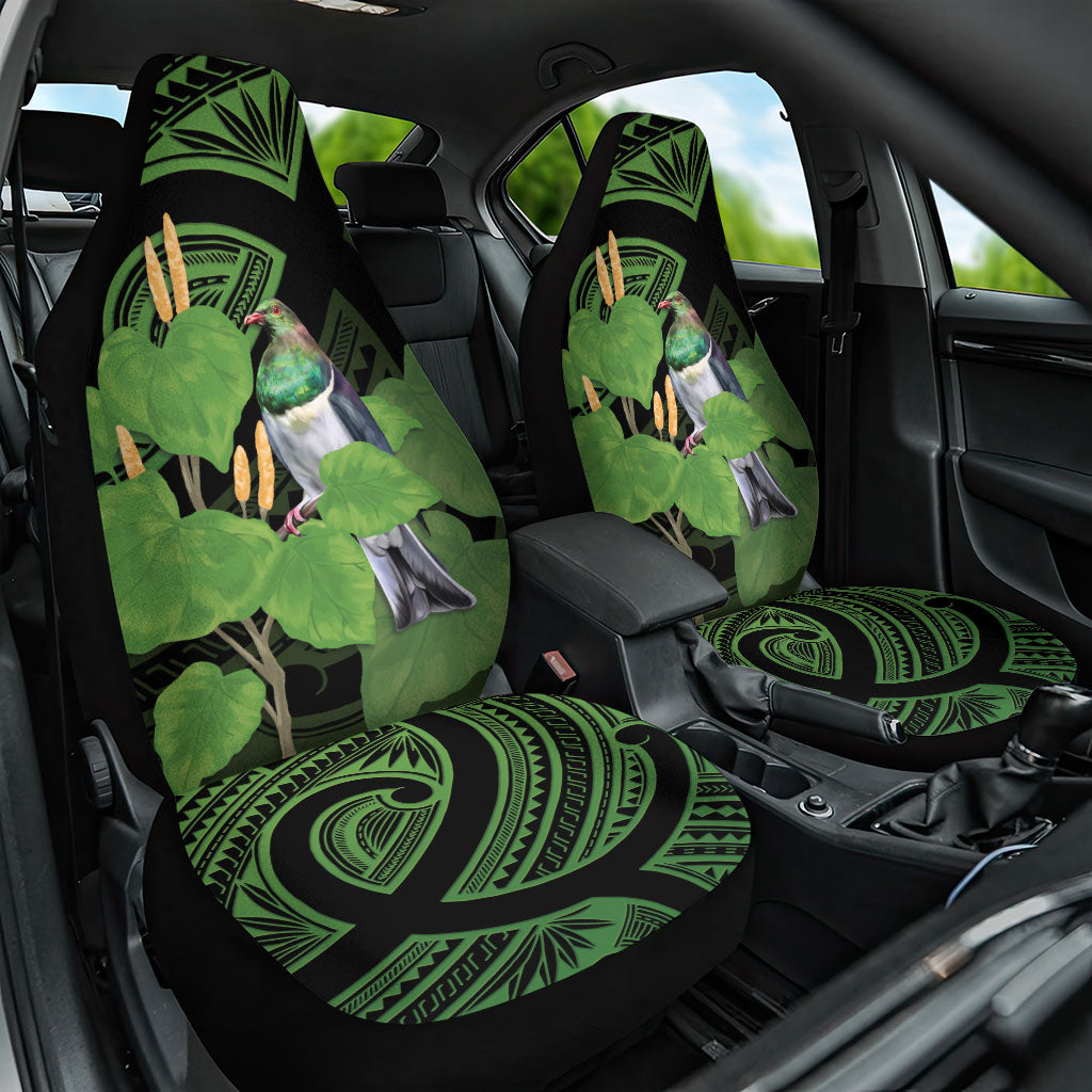 Kawakawa Rongoa Maori Kereru New Zealand Car Seat Cover