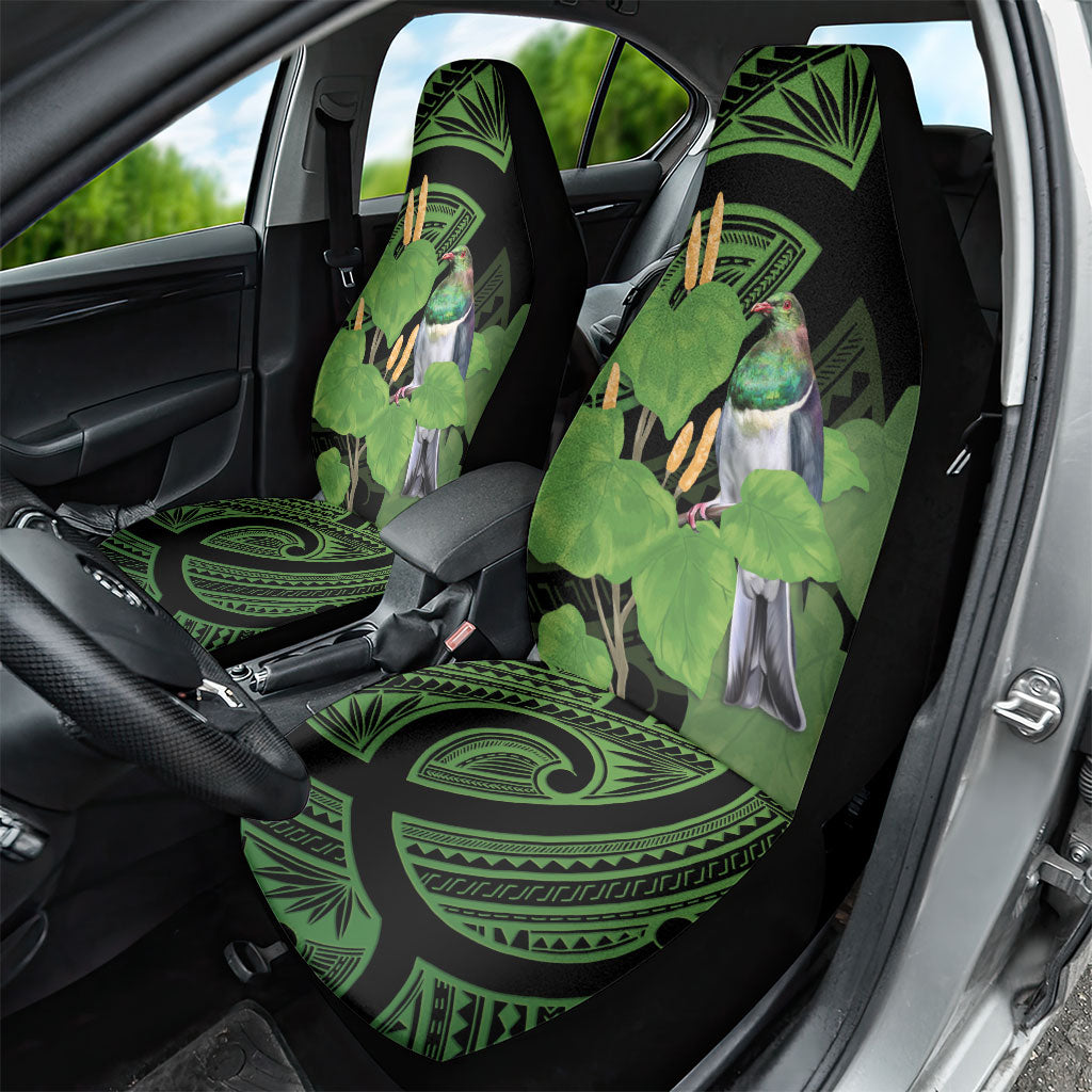 Kawakawa Rongoa Maori Kereru New Zealand Car Seat Cover