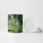 Kawakawa Rongoa Maori Kereru New Zealand Ceramic Mug
