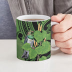 Kawakawa Rongoa Maori Kereru New Zealand Ceramic Mug