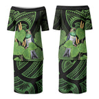 Kawakawa Rongoa Maori Kereru New Zealand Couples Matching Puletasi and Hawaiian Shirt