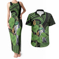 Kawakawa Rongoa Maori Kereru New Zealand Couples Matching Tank Maxi Dress and Hawaiian Shirt