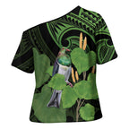 Kawakawa Rongoa Maori Kereru New Zealand Cross Shoulder Shirt