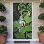 Kawakawa Rongoa Maori Kereru New Zealand Door Cover