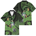 Kawakawa Rongoa Maori Kereru New Zealand Family Matching Mermaid Dress and Hawaiian Shirt