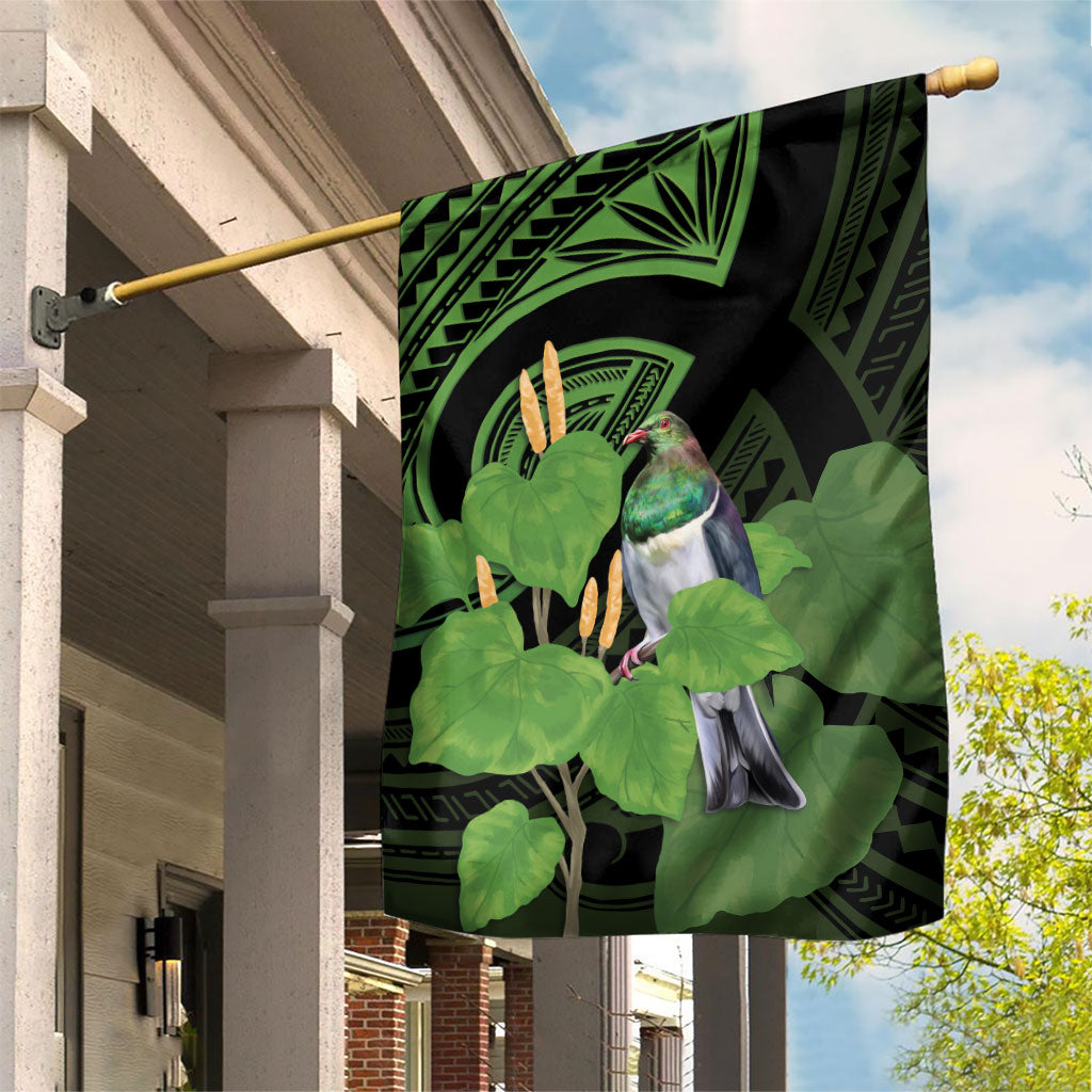 Kawakawa Rongoa Maori Kereru New Zealand Garden Flag