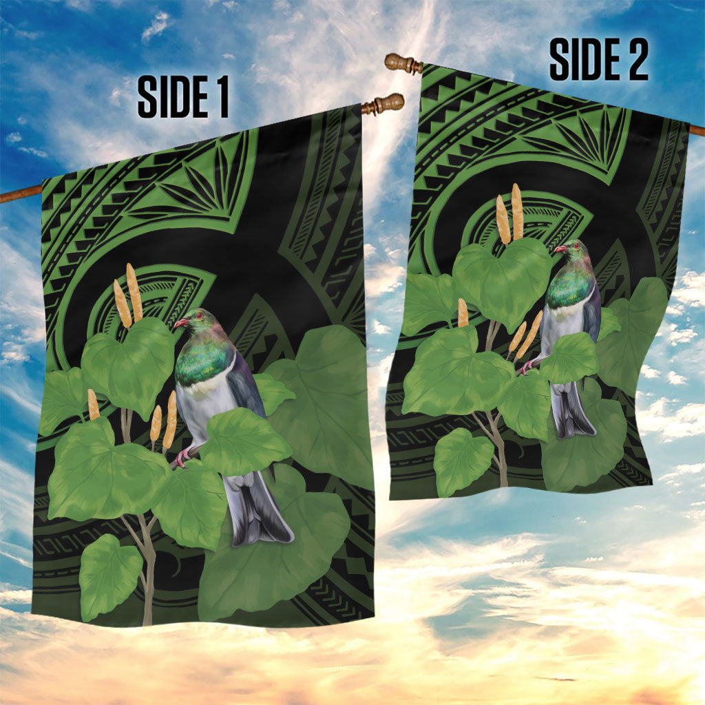Kawakawa Rongoa Maori Kereru New Zealand Garden Flag