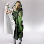 Kawakawa Rongoa Maori Kereru New Zealand Hooded Blanket