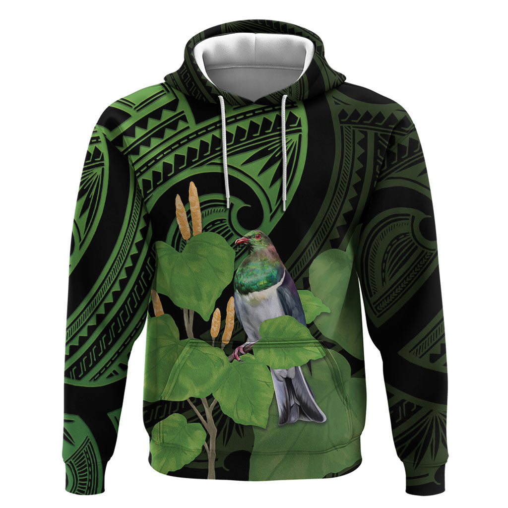 Kawakawa Rongoa Maori Kereru New Zealand Hoodie