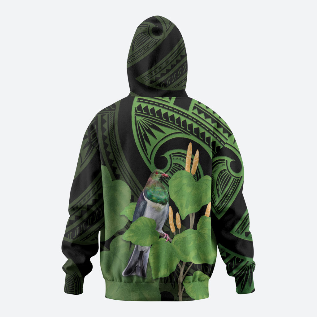 Kawakawa Rongoa Maori Kereru New Zealand Hoodie