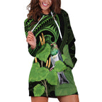 Kawakawa Rongoa Maori Kereru New Zealand Hoodie Dress