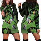 Kawakawa Rongoa Maori Kereru New Zealand Hoodie Dress