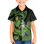 Kawakawa Rongoa Maori Kereru New Zealand Kid Hawaiian Shirt