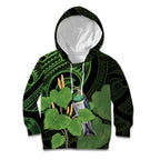 Kawakawa Rongoa Maori Kereru New Zealand Kid Hoodie