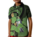 Kawakawa Rongoa Maori Kereru New Zealand Kid Polo Shirt