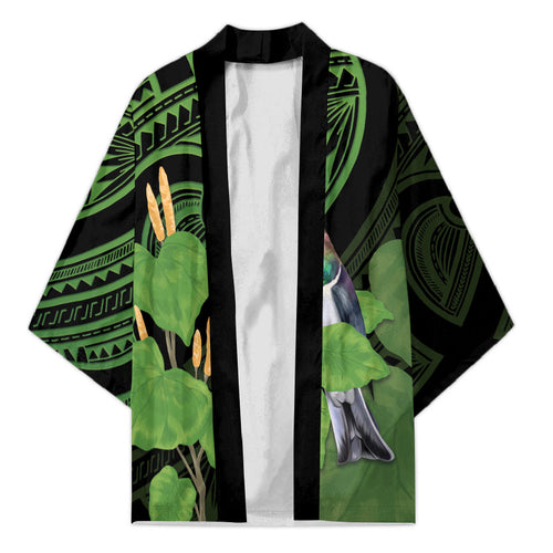 Kawakawa Rongoa Maori Kereru New Zealand Kimono