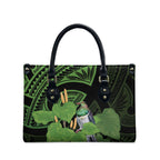 Kawakawa Rongoa Maori Kereru New Zealand Leather Bag