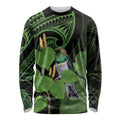 Kawakawa Rongoa Maori Kereru New Zealand Long Sleeve Shirt