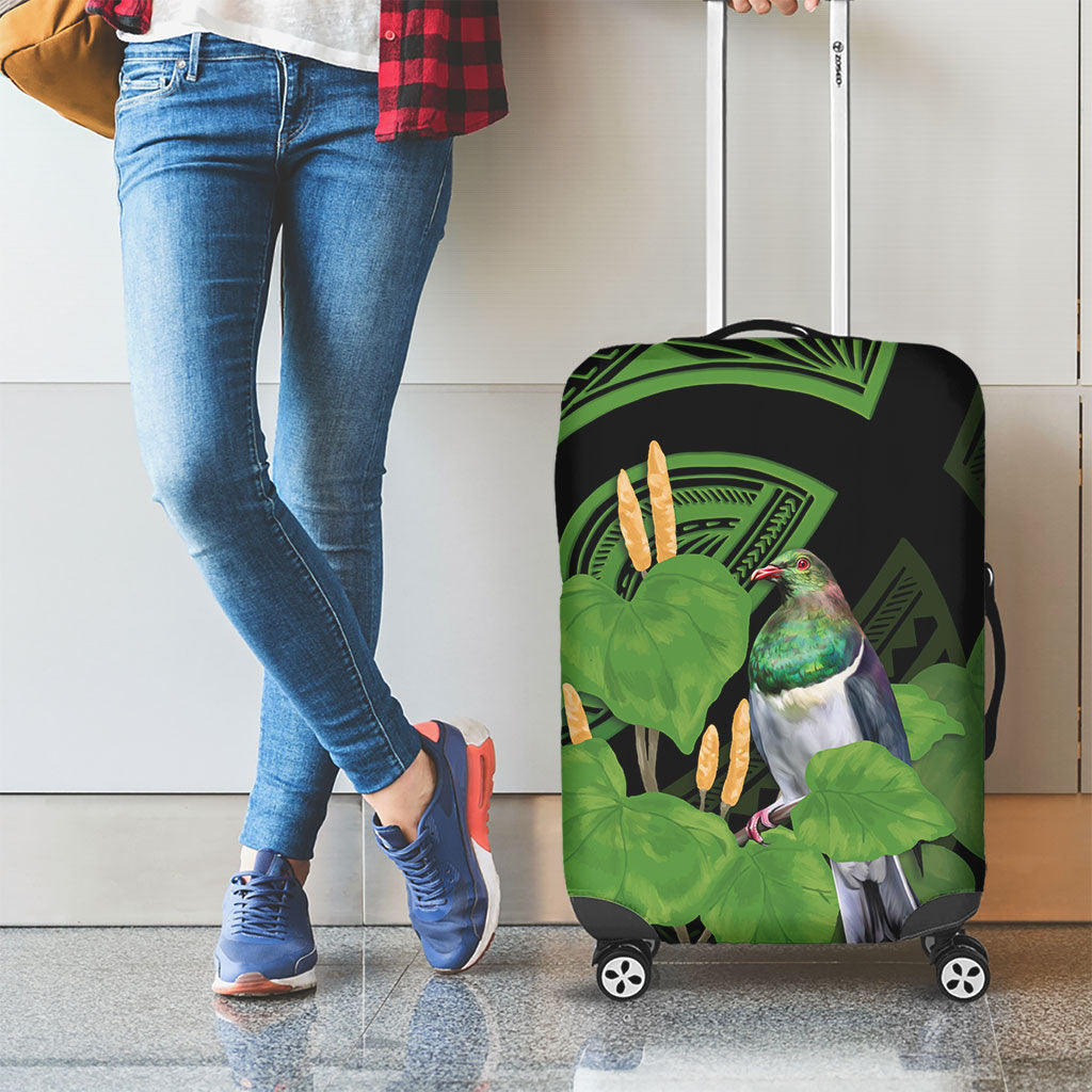 Kawakawa Rongoa Maori Kereru New Zealand Luggage Cover