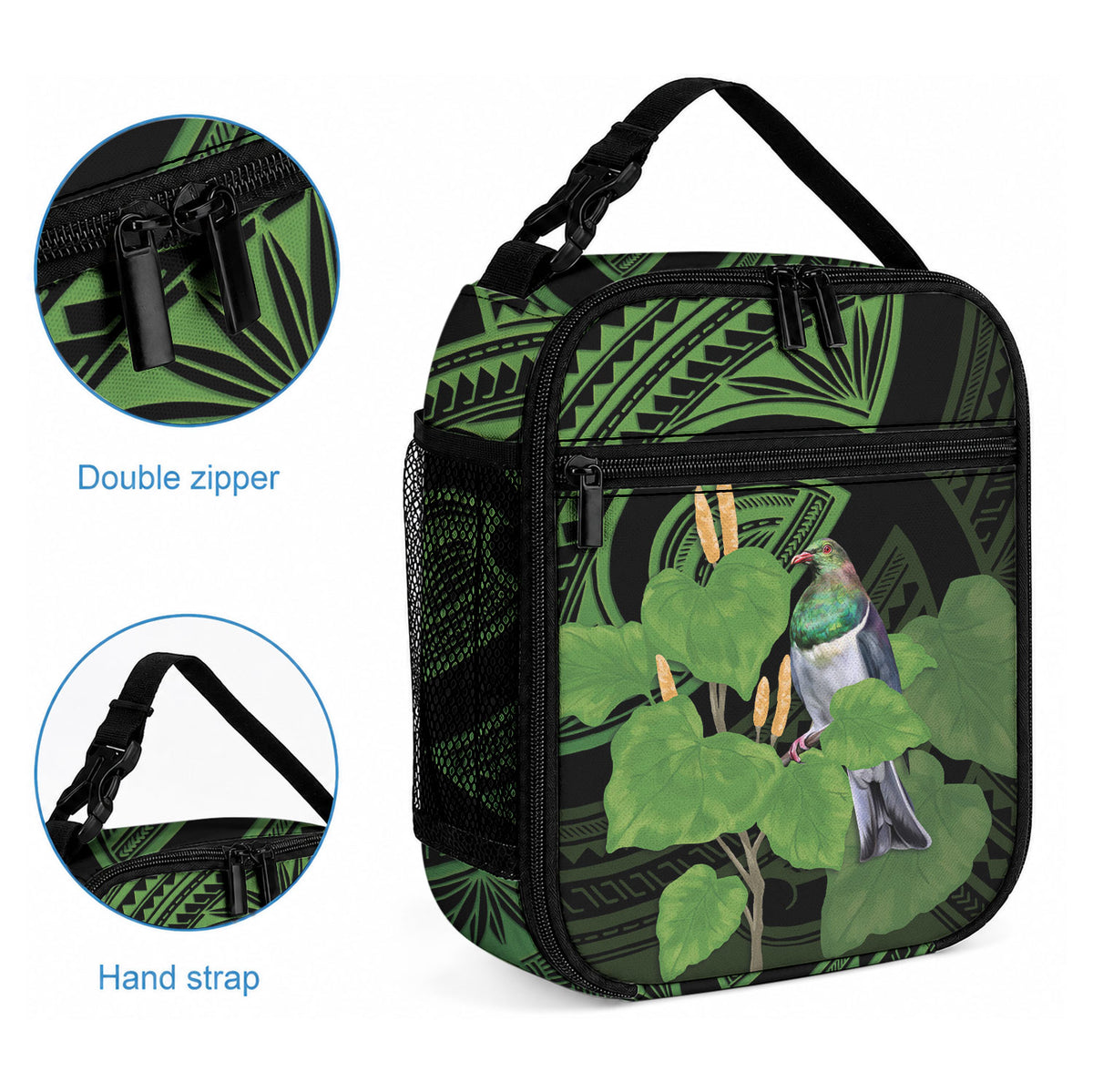 Kawakawa Rongoa Maori Kereru New Zealand Lunch Bag