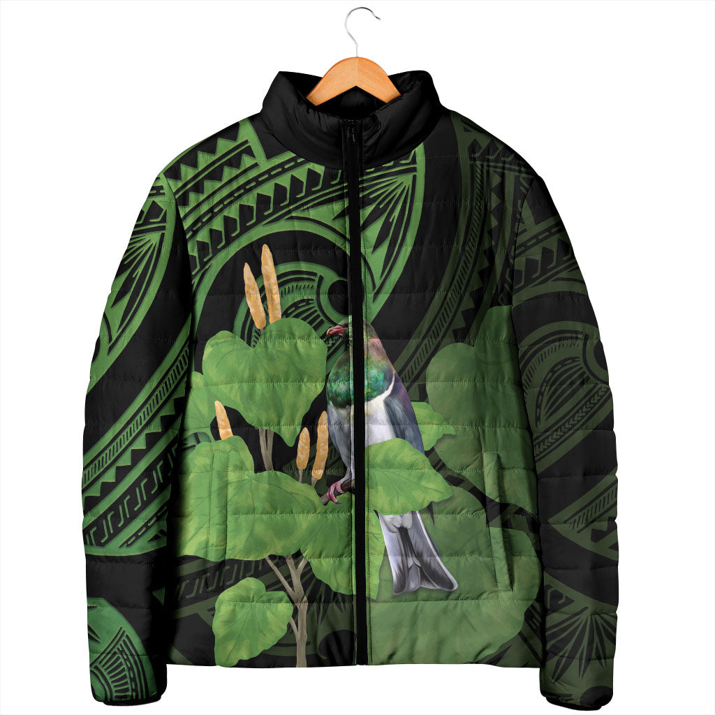 Kawakawa Rongoa Maori Kereru New Zealand Padded Jacket