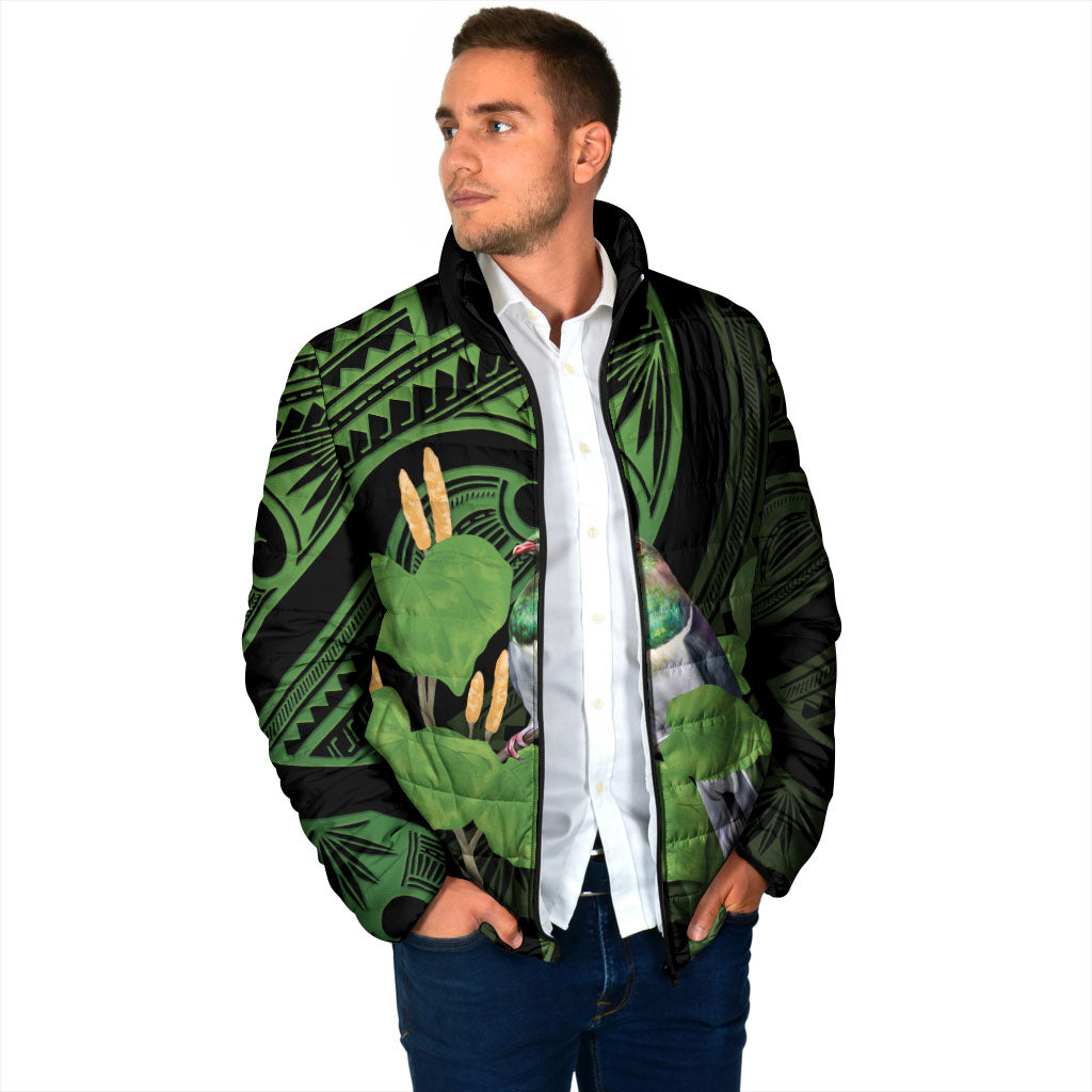 Kawakawa Rongoa Maori Kereru New Zealand Padded Jacket