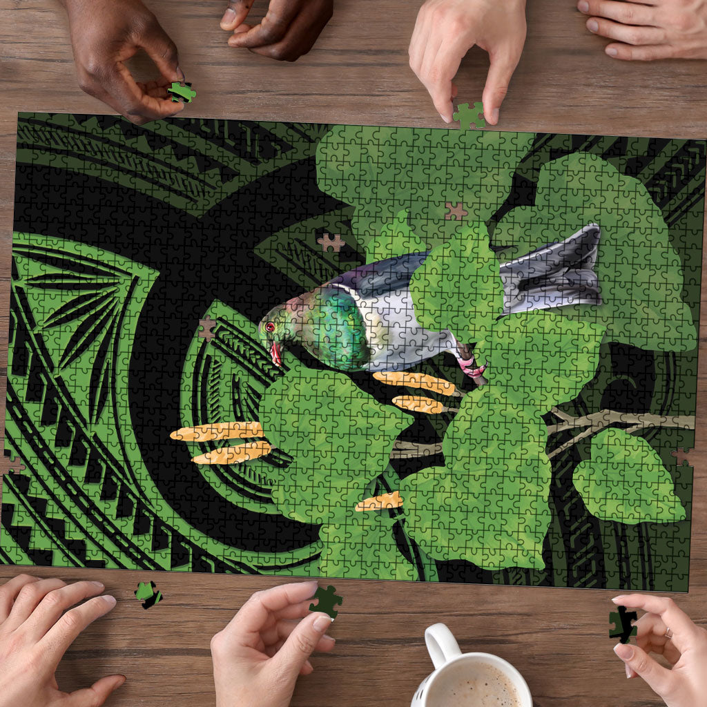 Kawakawa Rongoa Maori Kereru New Zealand Puzzle