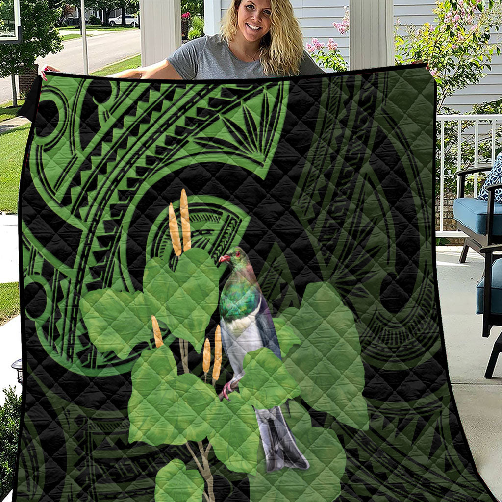 Kawakawa Rongoa Maori Kereru New Zealand Quilt