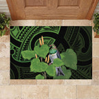 Kawakawa Rongoa Maori Kereru New Zealand Rubber Doormat