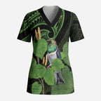 Kawakawa Rongoa Maori Kereru New Zealand Scrub Top