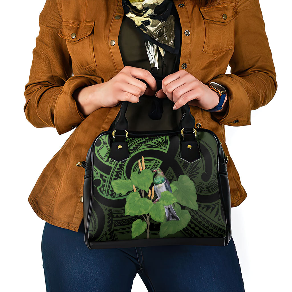 Kawakawa Rongoa Maori Kereru New Zealand Shoulder Handbag
