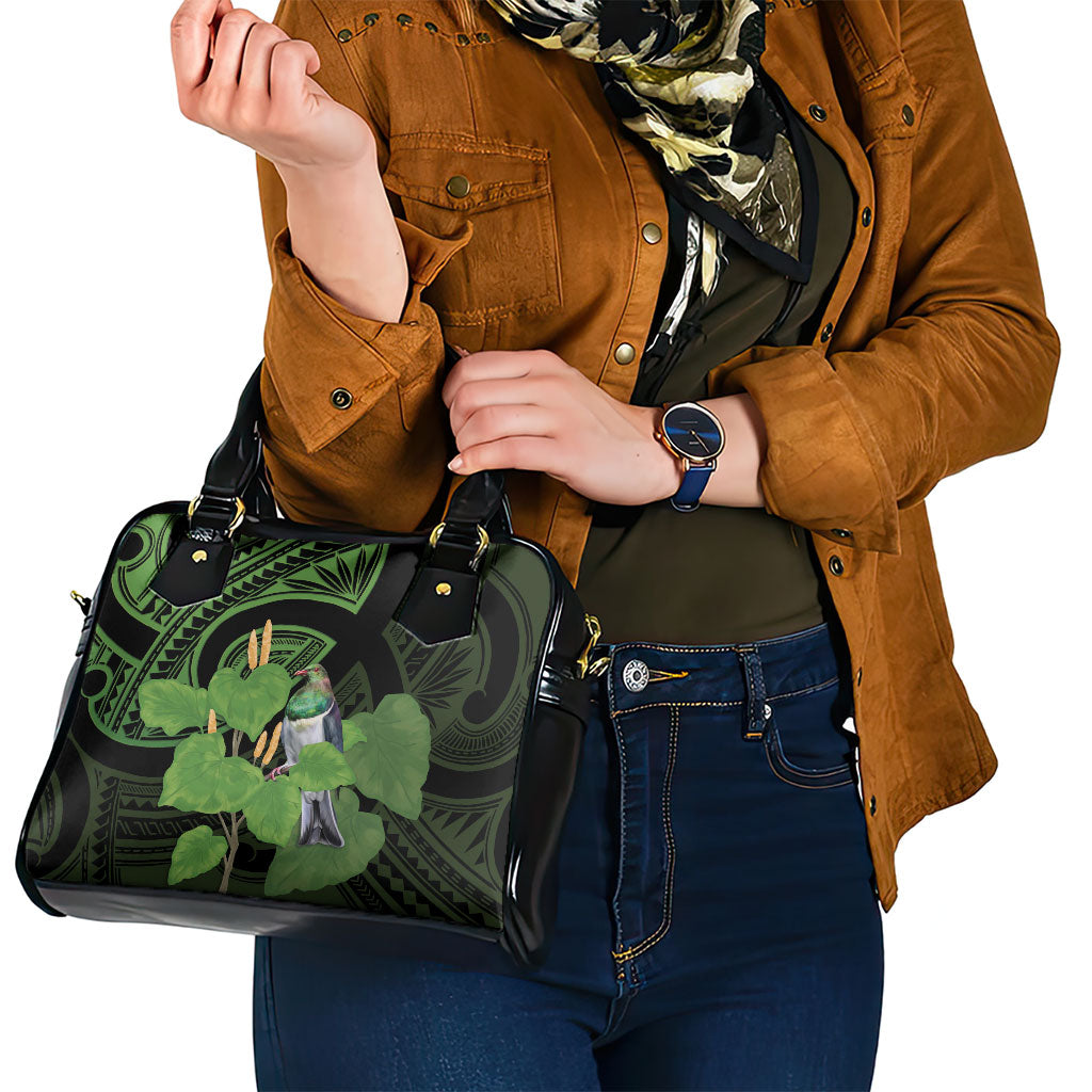 Kawakawa Rongoa Maori Kereru New Zealand Shoulder Handbag