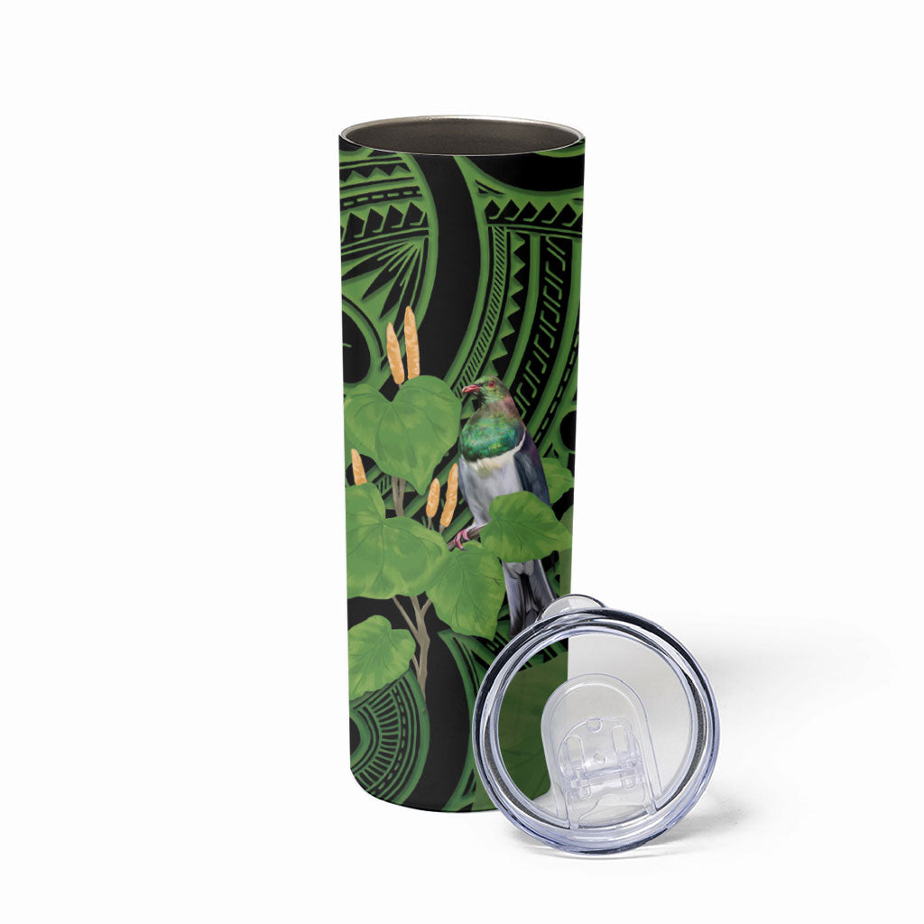 Kawakawa Rongoa Maori Kereru New Zealand Skinny Tumbler