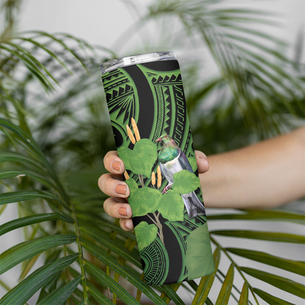Kawakawa Rongoa Maori Kereru New Zealand Skinny Tumbler