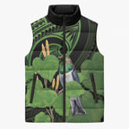 Kawakawa Rongoa Maori Kereru New Zealand Sleeveless Puffer Jacket